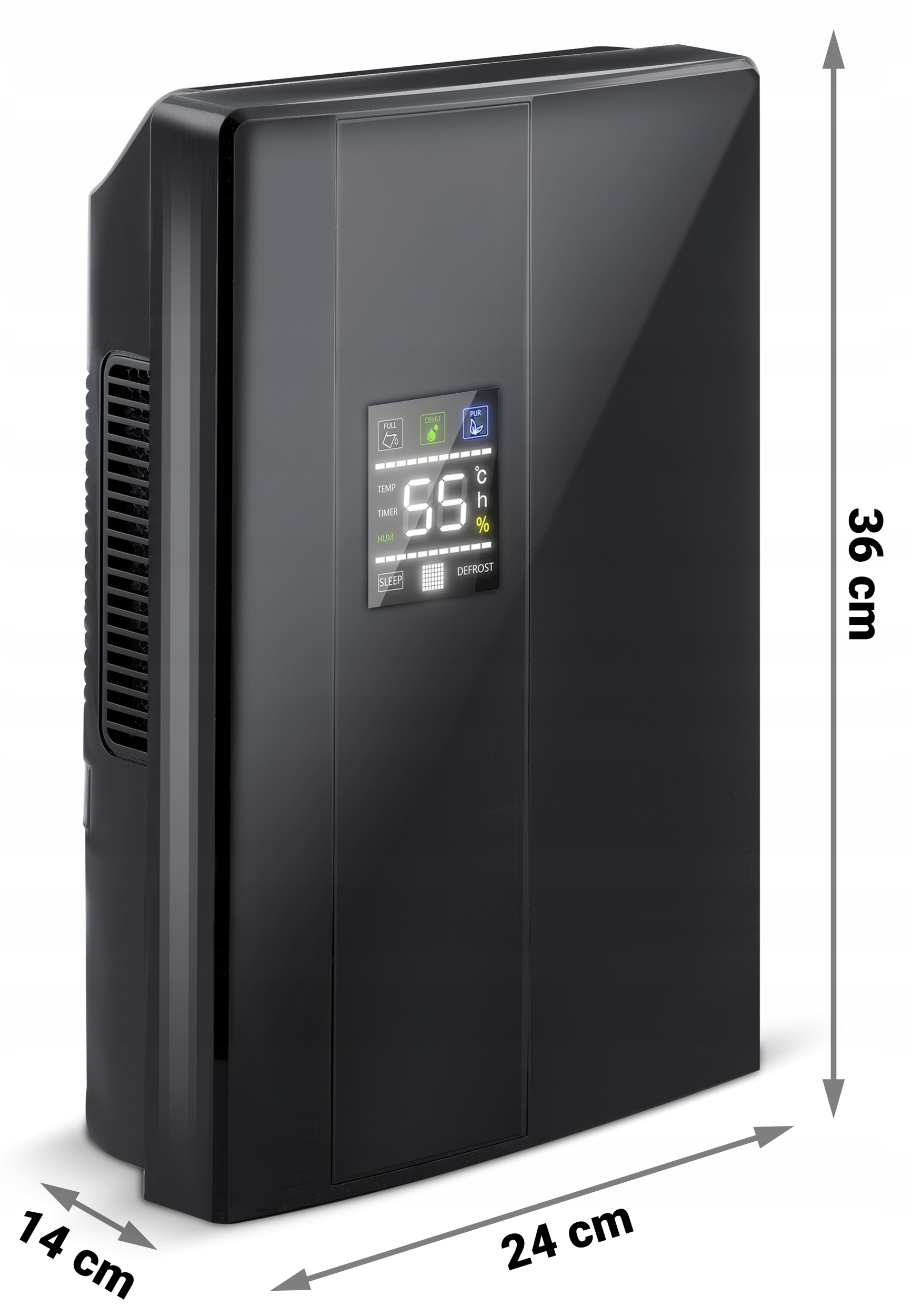 Razvlažilnik zraka, absorber vlage, UV-svetilka, 2000 ml, LED, BERDSEN, učinkovitost: 0,7 l/24 h