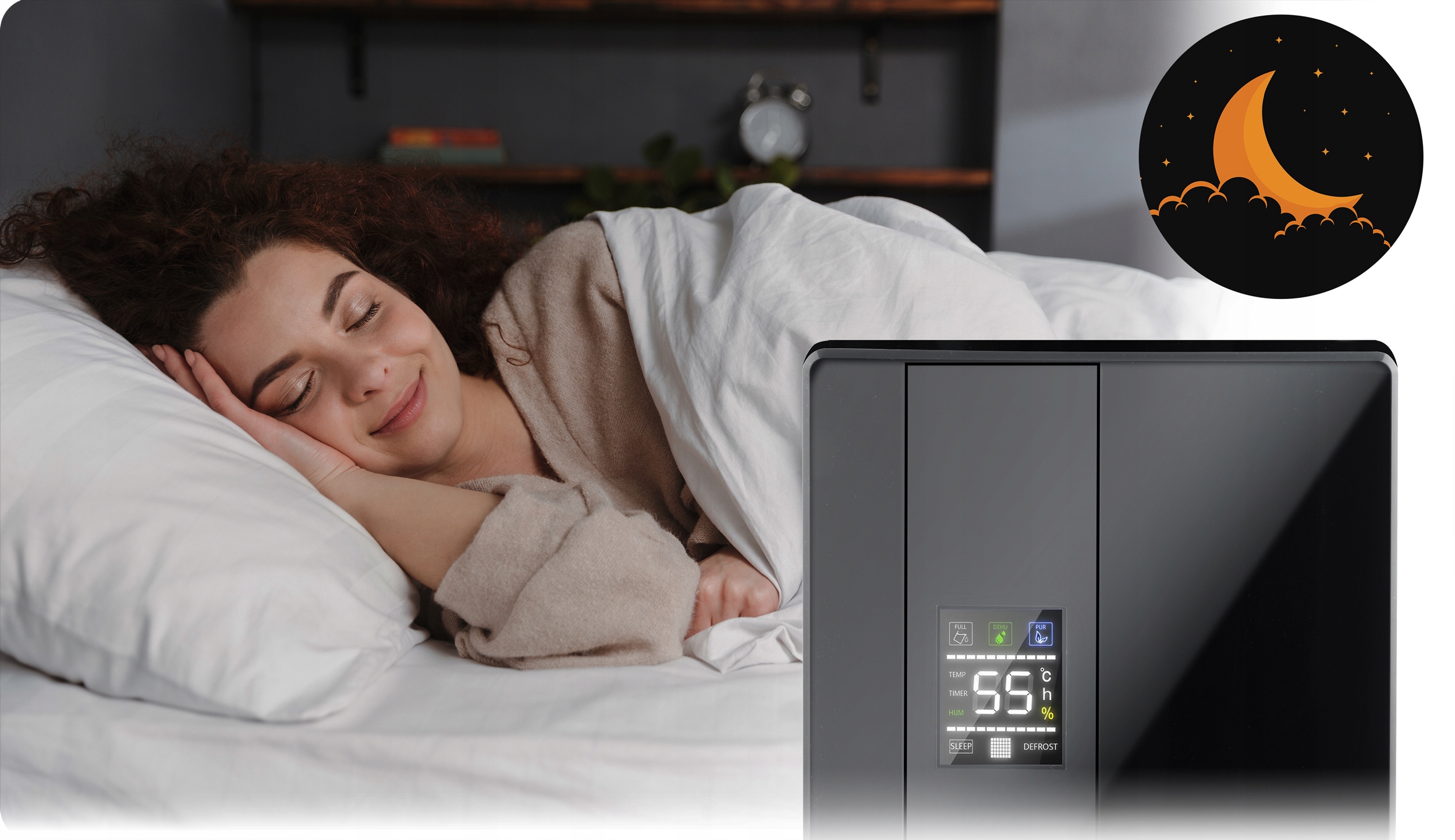 Razvlažilnik zraka, absorber vlage, UV-svetilka 2000 ml LED BERDSEN Ni medicinski izdelek