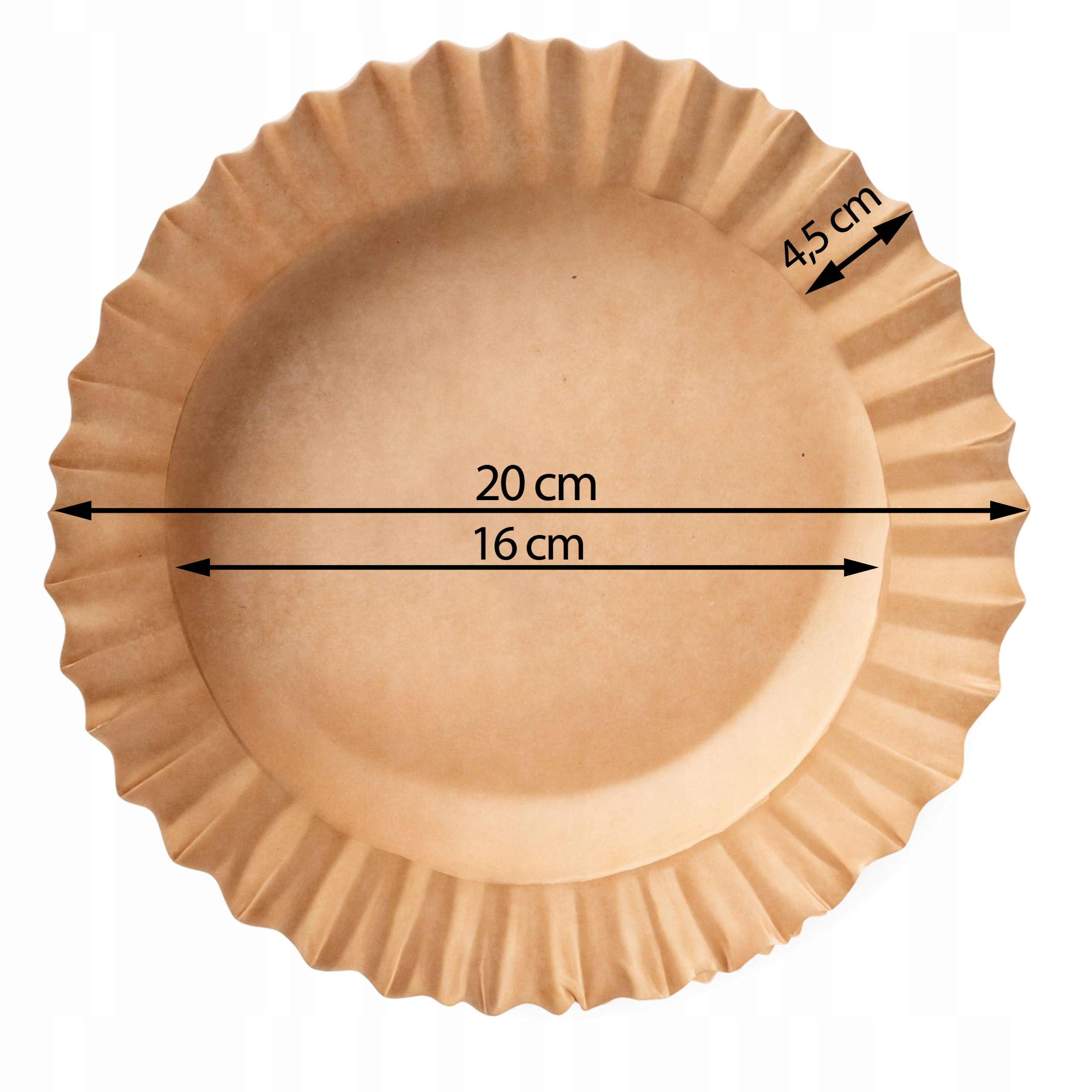 PEKI PAPIRNATI PODLOGE ZA CVRTNIK 50 kosov KALUPI ZA CVRTNIK NA VROČ ZRAK 20 cm dolžina 20 cm