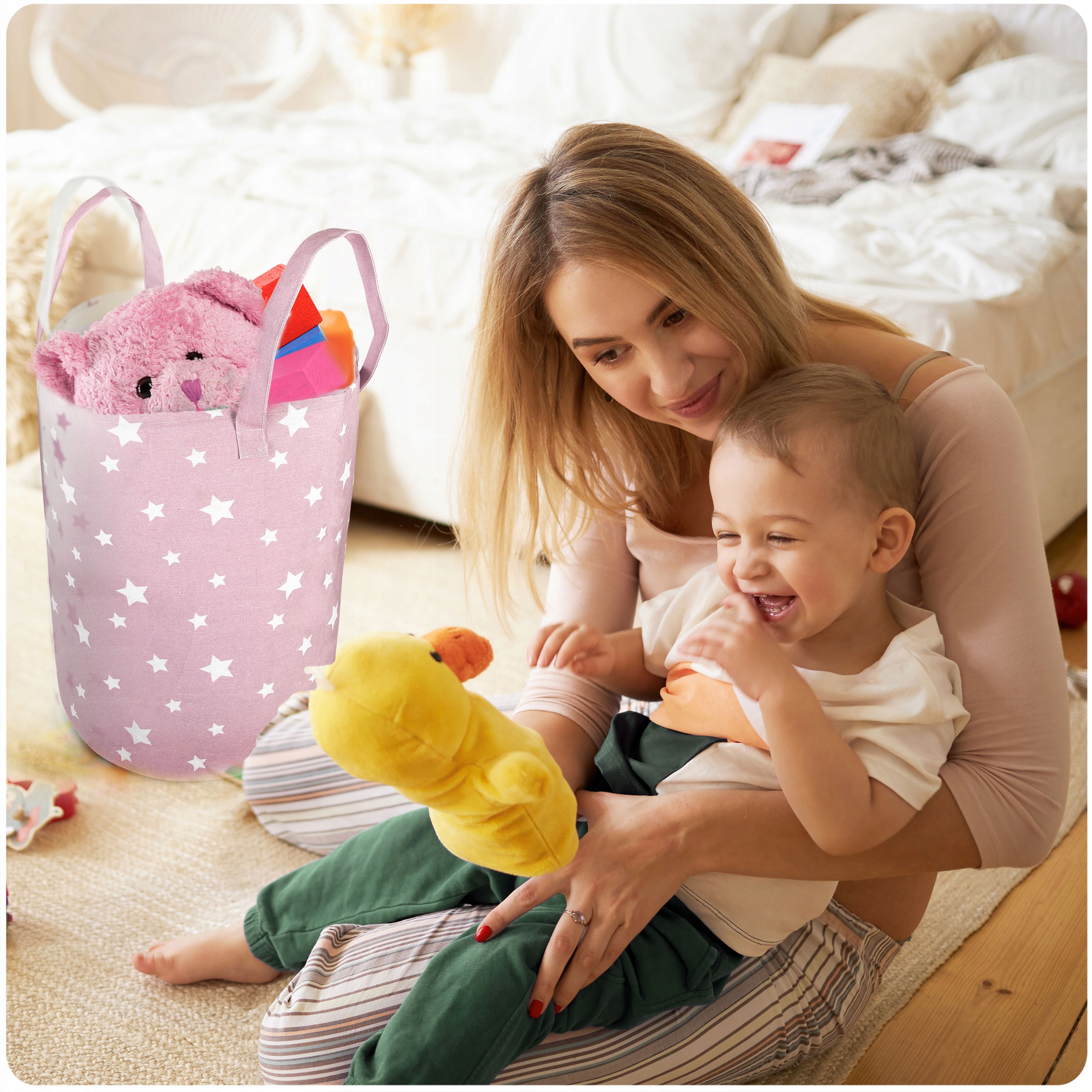 POSODA ZA IGRAČE DODATKI VREČKA VELIKA PROSTORNINA KOŠA ZA PRALNO PERILO MOČNA vrsta košare