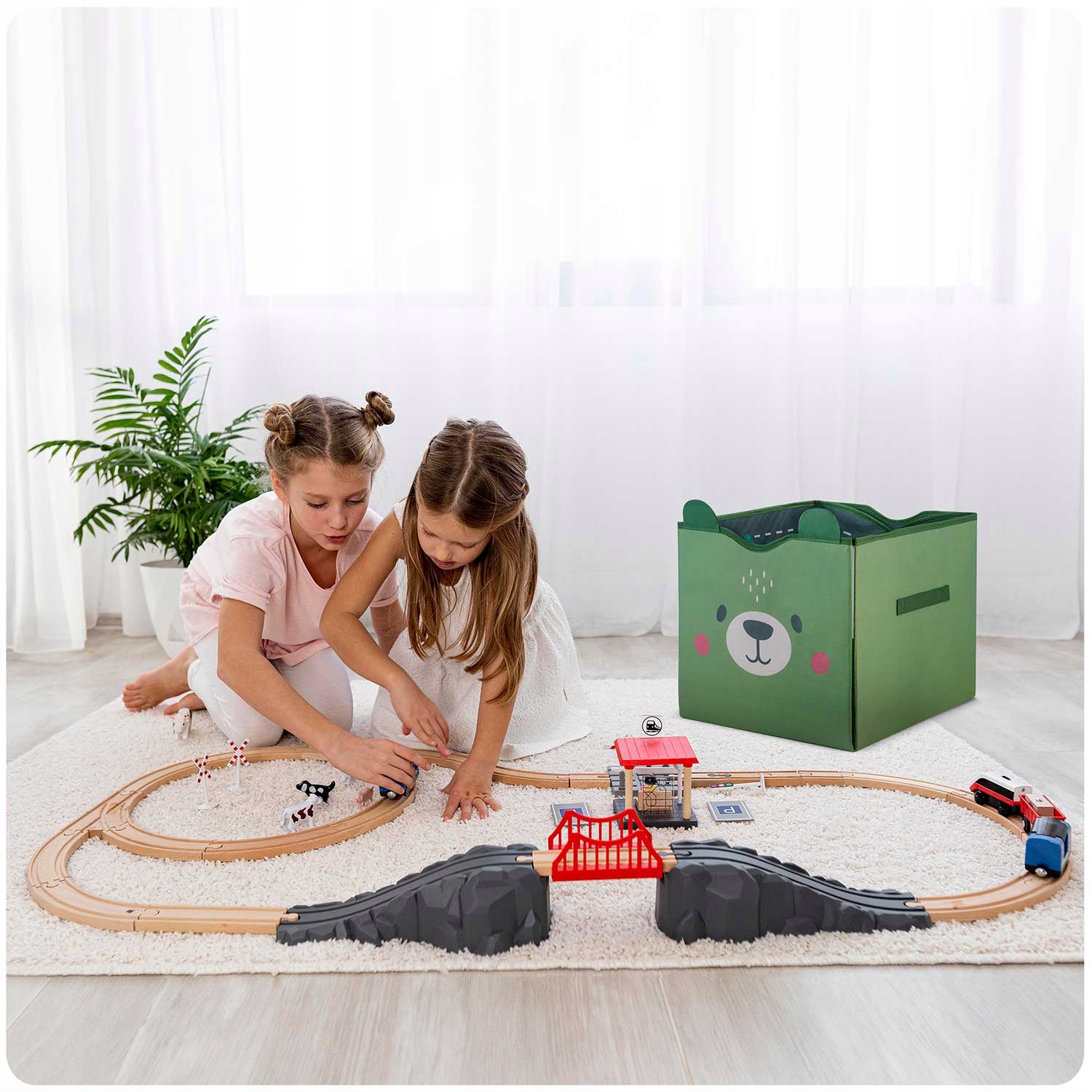 POSODA ZA IGRAČE IN PODLOGO NUKIDO ZELENA FUNKCIONALNA REŠITEV Teža izdelka z individualno embalažo 0,85 kg