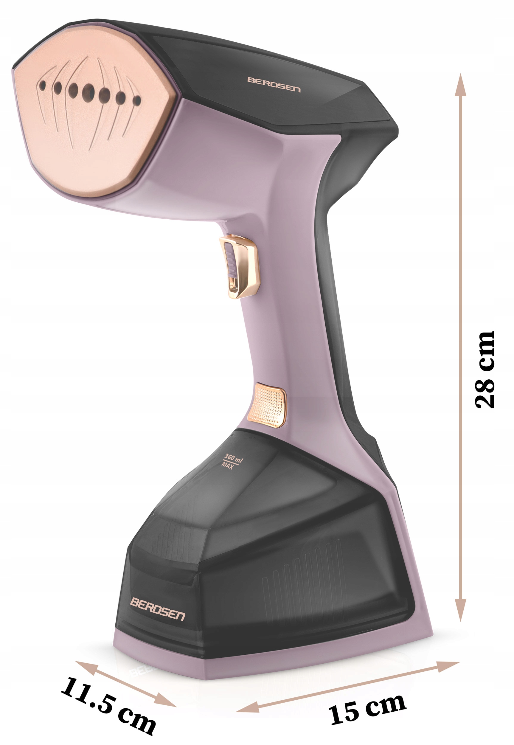 Parni likalnik za oblačila 2000 W Parni likalnik Regulacija pare 45 g/min Funkcije Funkcija pare Navpični parni curek Navpično likanje Regulacija pretoka pare Samočiščenje Sušenje
