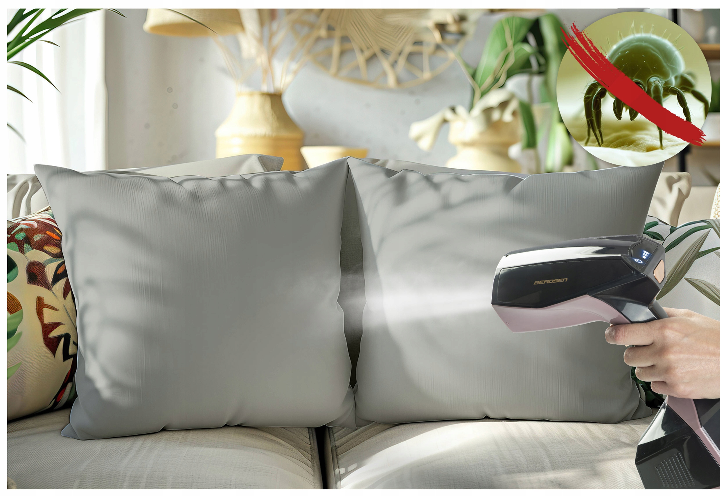 Parni likalnik za oblačila 2000 W Parni likalnik, regulacija pare 45 g/min Model BD-300