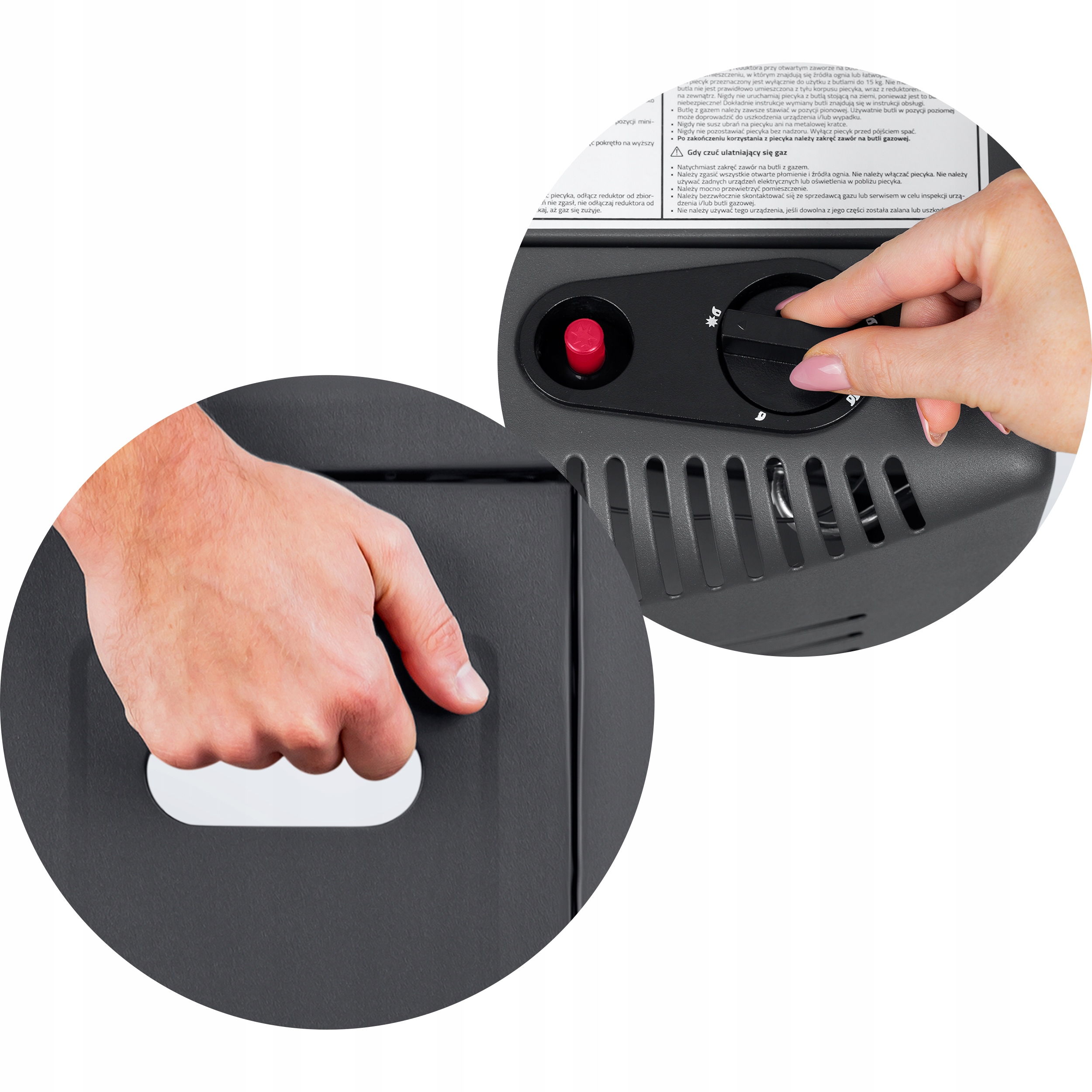 Plinski grelec Humberg HM-900, črna, siva barva