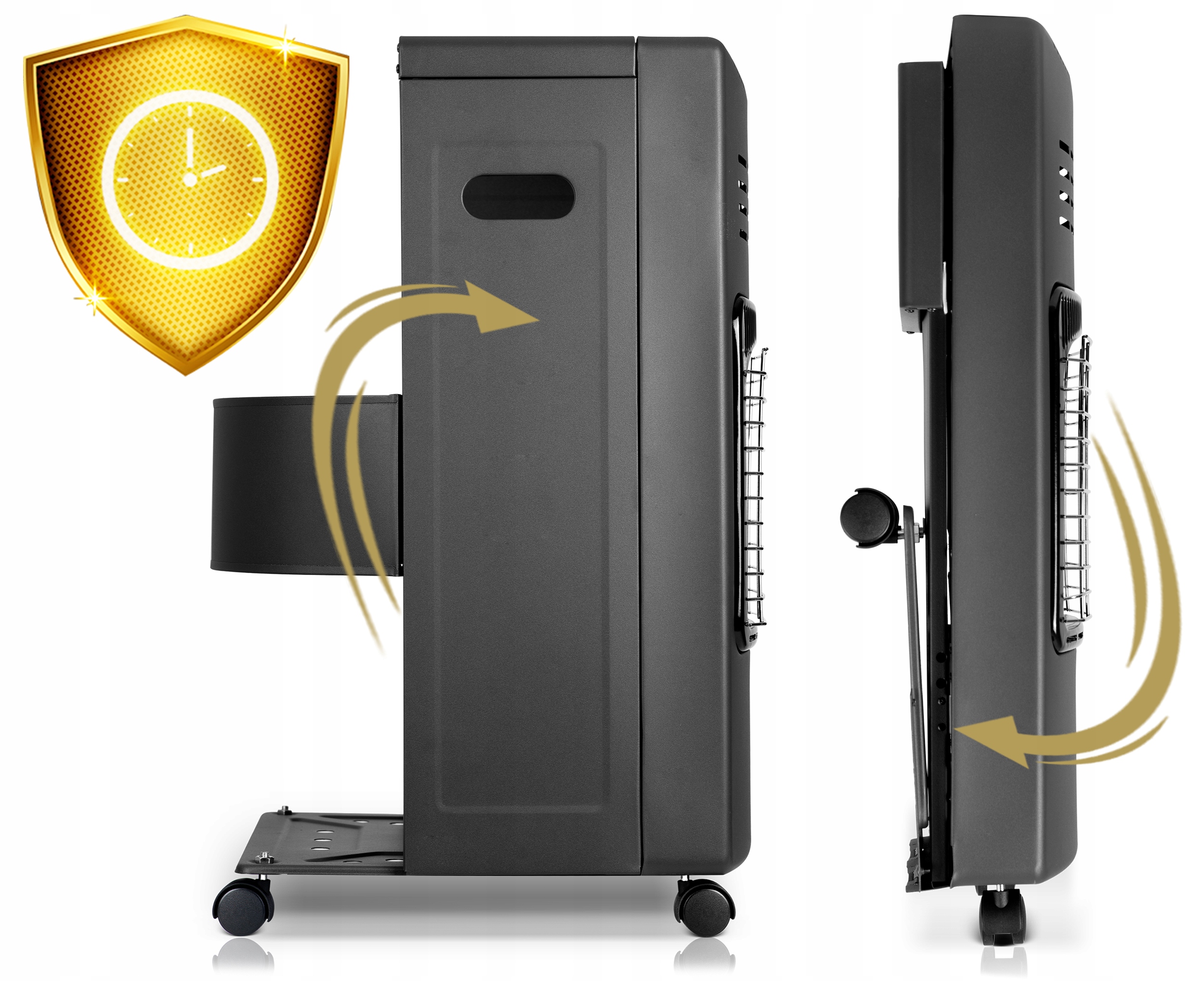 Plinski grelec Humberg HM-900, črne barve, širina 425 mm