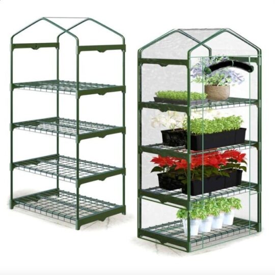 Rastlinjak s 4 policami - Plonos