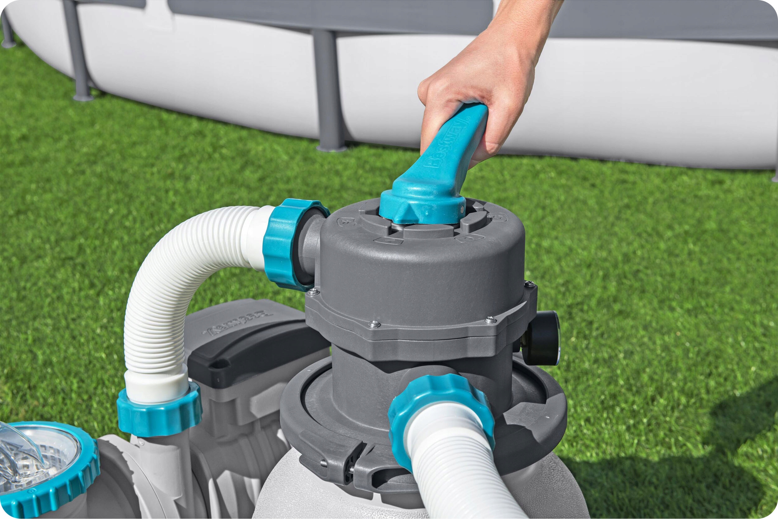 Filter za bazensko peščeno črpalko 6056 l/h + pesek 25 kg, priključki za cev Bestway EAN (GTIN) 5903890606732