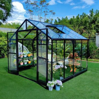 Premium Staklenik Polikarbonatni 278x278cm Crni Cultivo 1.jpg