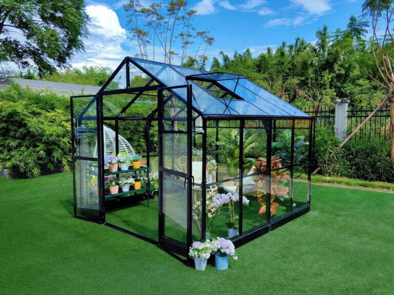 Premium Staklenik Polikarbonatni 278x278cm Crni Cultivo 1.jpg