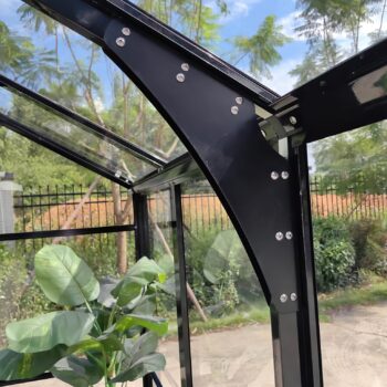 Premium Staklenik Polikarbonatni 278x278cm Crni Cultivo 3.jpg