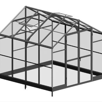 Premium Staklenik Polikarbonatni 278x278cm Crni Cultivo 5.jpg