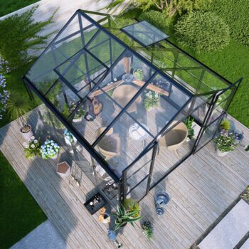 Premium Staklenik Polikarbonatni 278x278cm Crni Cultivo 7.jpg