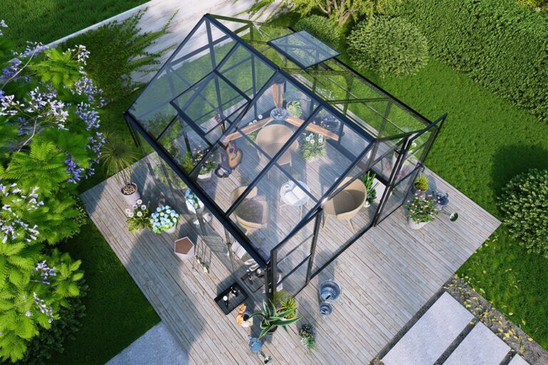 Premium Staklenik Polikarbonatni 278x278cm Crni Cultivo 7.jpg