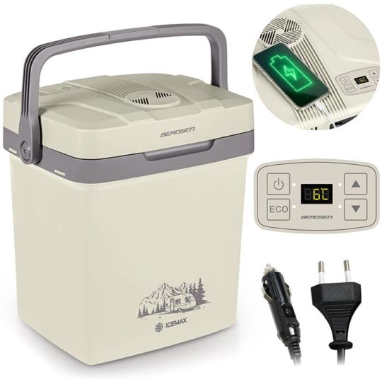 Potovalna kompresorska hladilna torba 26L Berdsen Icemax retro