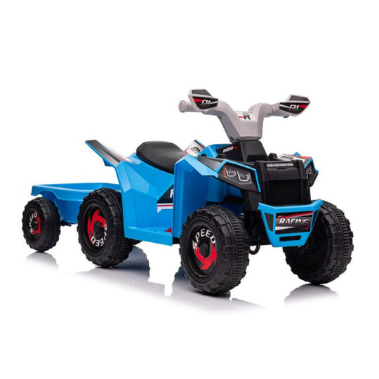 Štirikolesnik na baterije s prikolico - Rappido moder