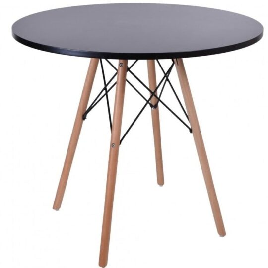 Nordijska črna miza - 80 cm