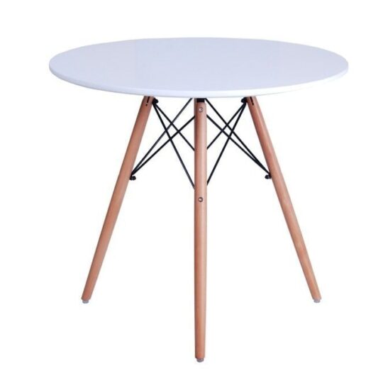 Nordijska bela miza - 80 cm