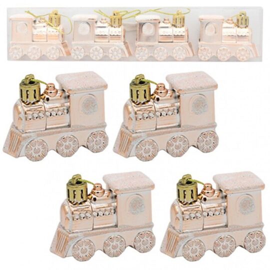 Komplet kroglic z motivom lokomotive