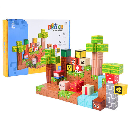 Komplet 84 magnetnih kock - Igrivi svet