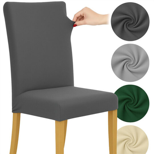 Komplet prevlek za stole, 6 kosov - temno siva