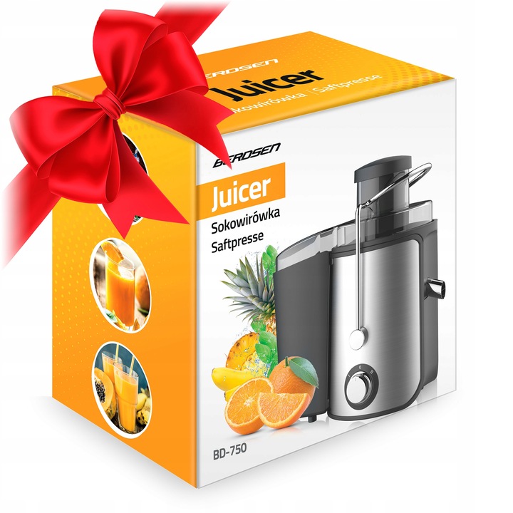 Sokovnik 600W BD-750 Berdsen črne barve Regulacija hitrosti da