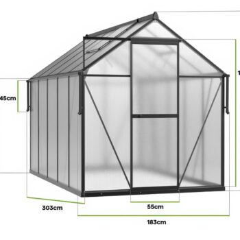 Staklenik Polikarbonatni 183x303cm Crni Cultivo 6.jpg