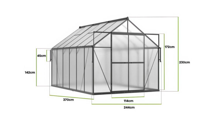 Staklenik Polikarbonatni 244x370cm Crni Cultivo 4.jpg