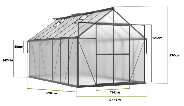 Staklenik Polikarbonatni 244x429cm Crni Cultivo 1 Scaled 1.webp