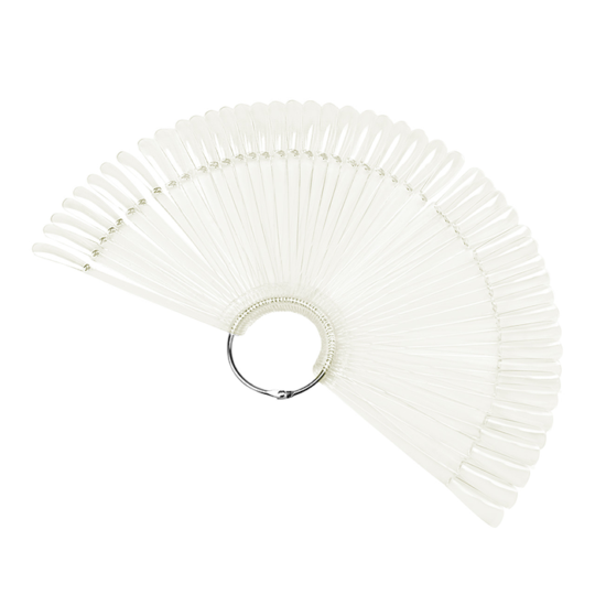 Stilleto obročki za konice, mlečni - 50 kosov