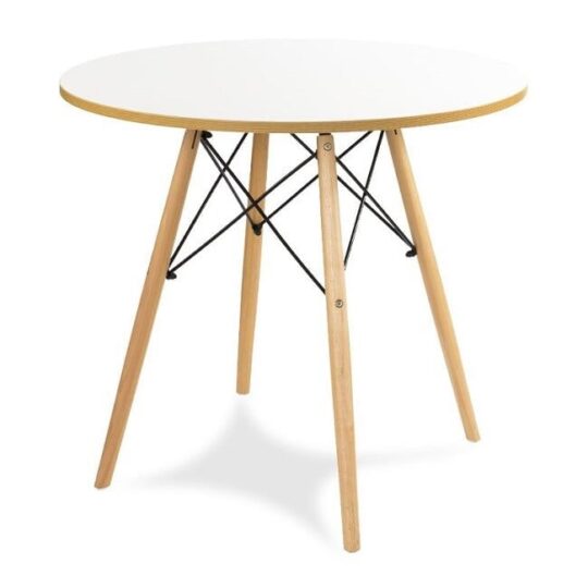 Mahovita bela miza - 80 x 72,5 cm