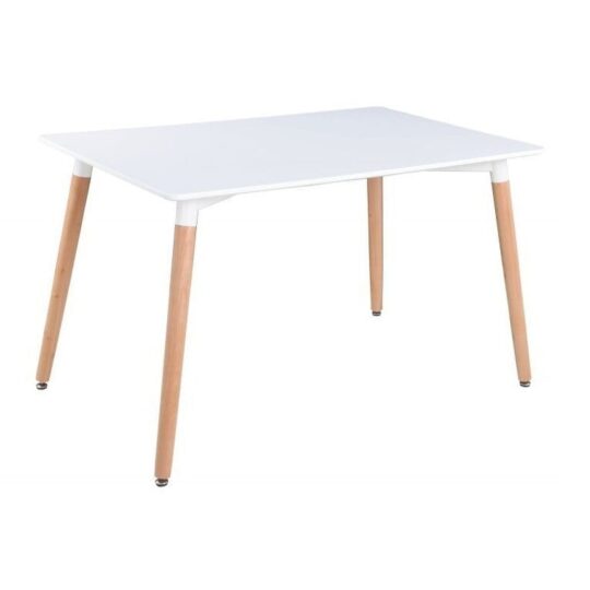 Nordijska bela miza - 120x80 cm