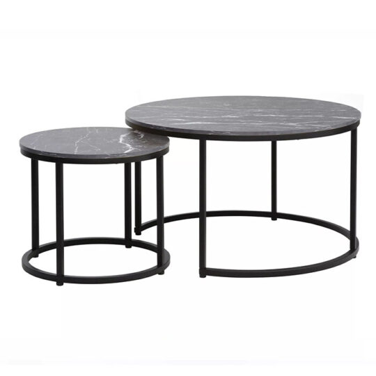 Klubska mizica - temni marmor oud