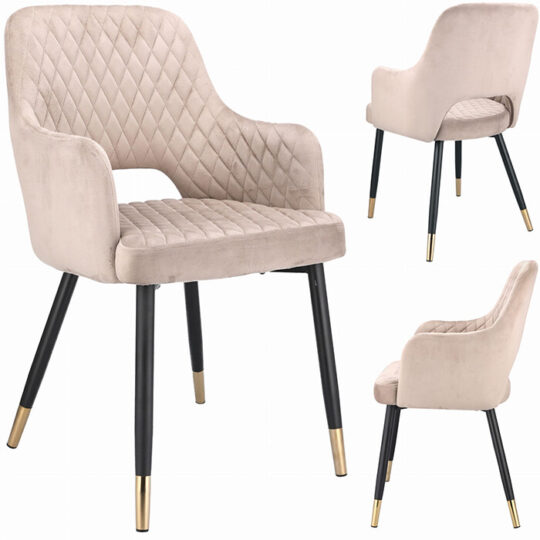 Borgo stol - žametno bež