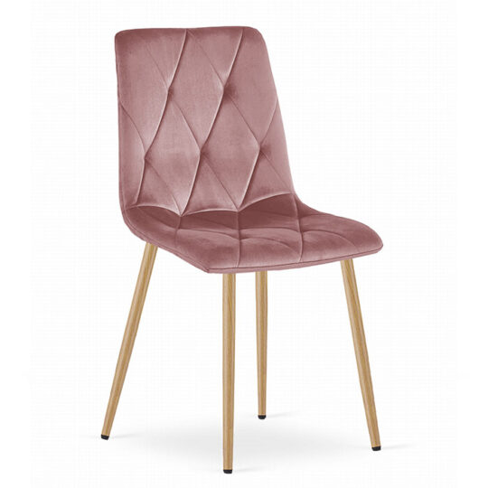 Stol Libra - roza žamet