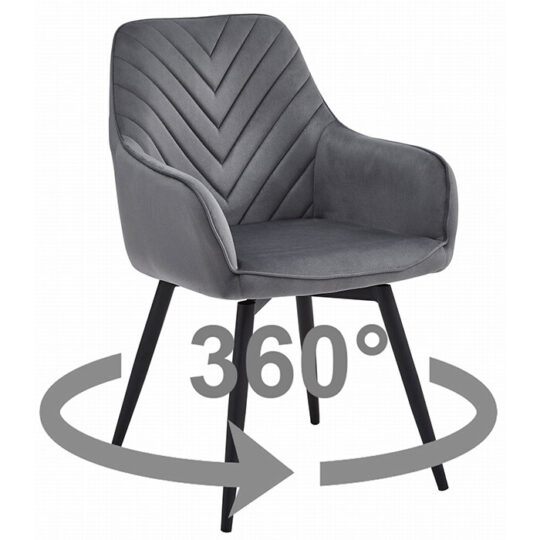 Stol Nana 360 - temno siv