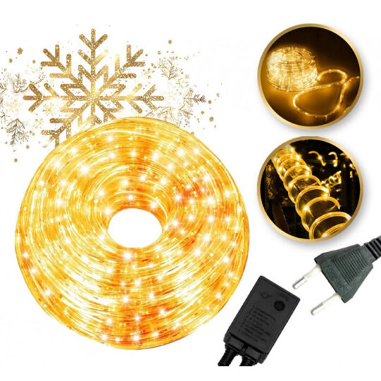 Božična vrv za luči 18,5 m - toplo bela