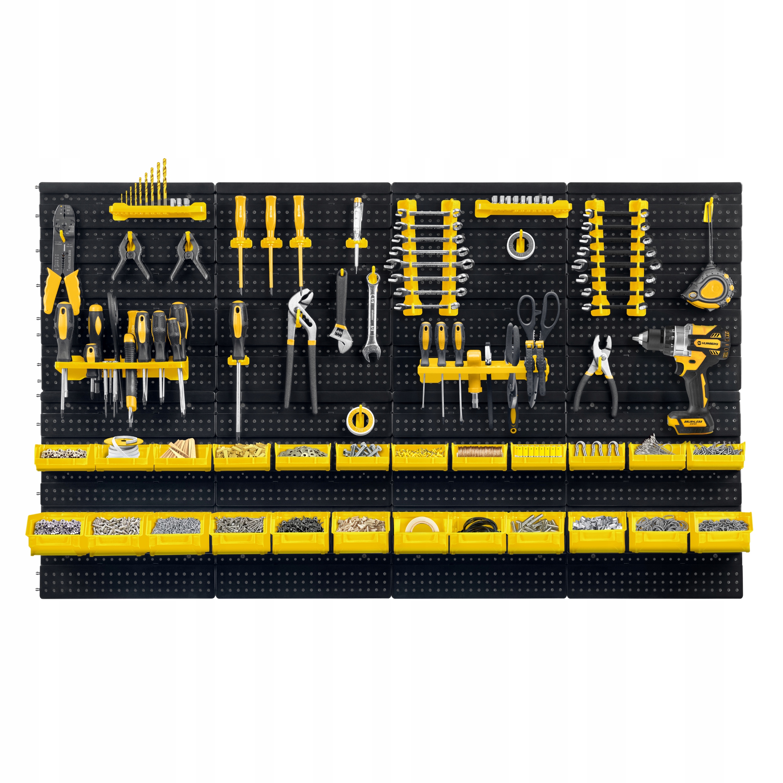 DELAVNIŠKA ORODNA PLOŠČA 128x76cm HUMBERG 54 elementov KOMPLET znamke HUMBERG