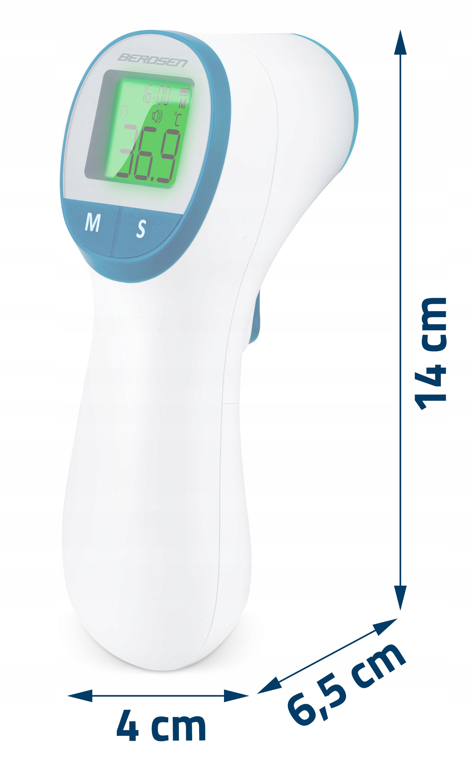 BREZKONTAKTNI INFRARDEČI TERMOMETER ELEKTRONSKI TEMPERATURNI ALARM MEDICINSKI DIGITALNI ZASLON