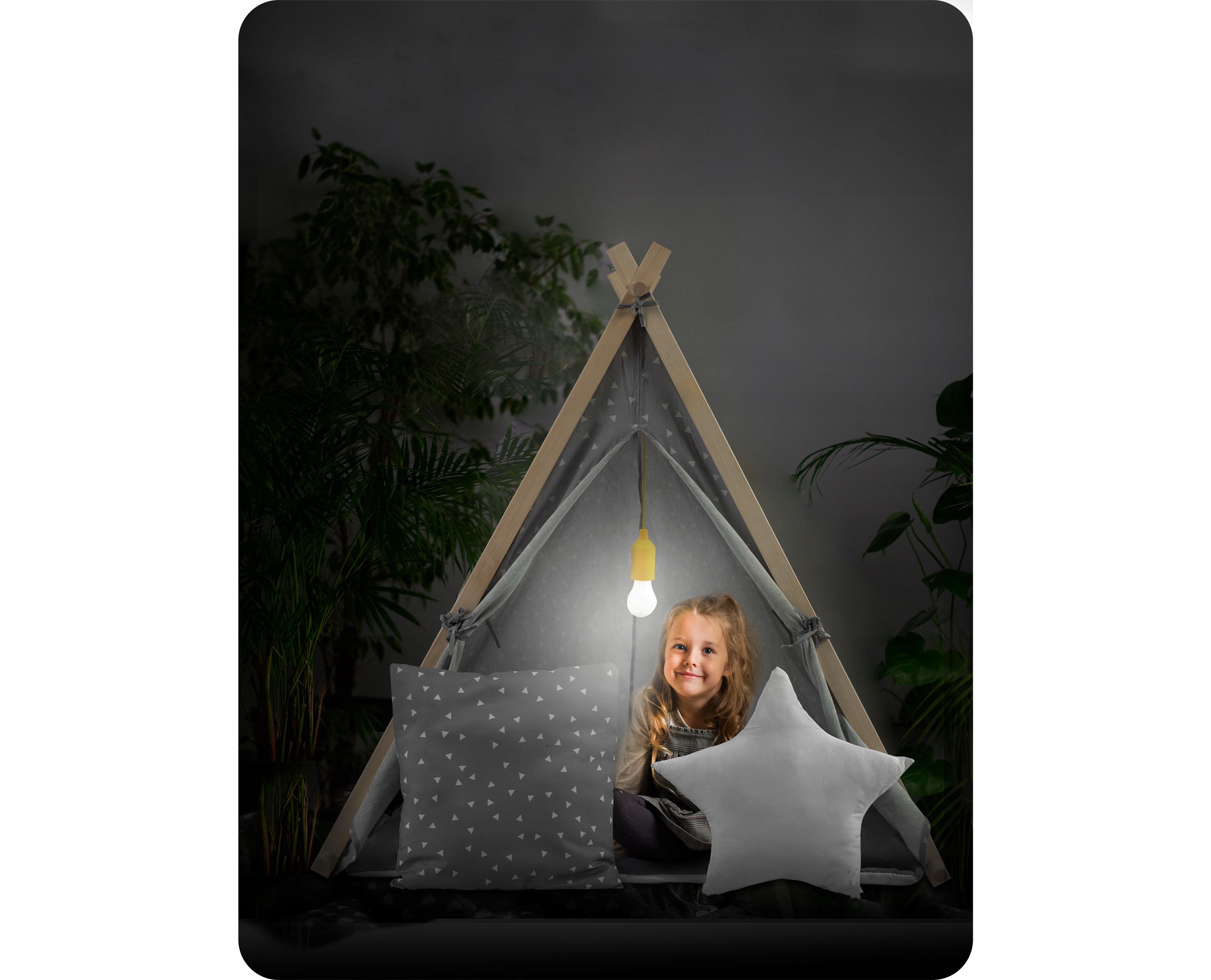 TIPI šotor za otroke HOME Blazine LED SVETILKA Cotton PREMIUM Nukido Koda proizvajalca 740521