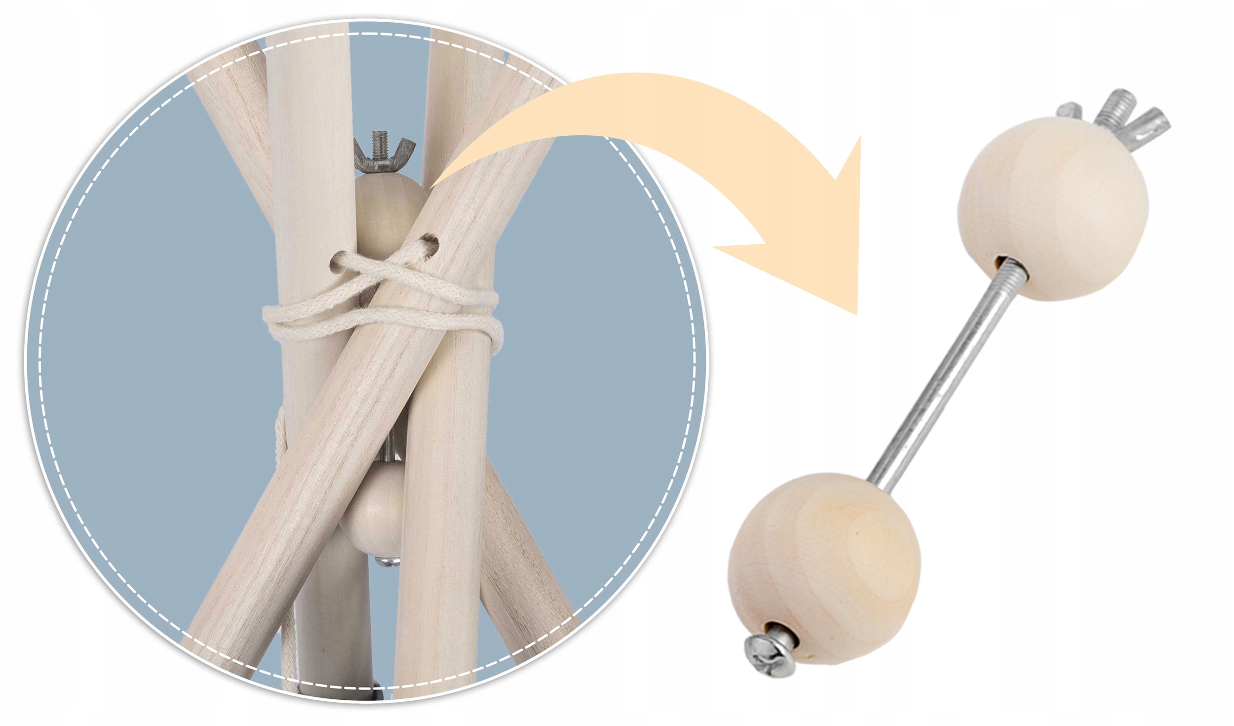 TIPI wigwam šotor za otroke TEEPEE blazine svetilke prevleka Nukido blagovna znamka Nukido