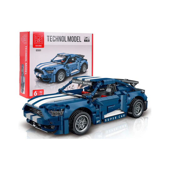 Avtomobil iz tehno kock - moder Velocity