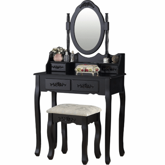 Toaletna mizica in stolčki - Lisa Black