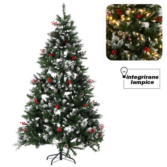 Umetni bor z lučkami - Smrekove lučke 180 cm