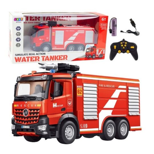 Gasilski tovornjak z vodo - avtomobil na daljinsko upravljanje na baterije
