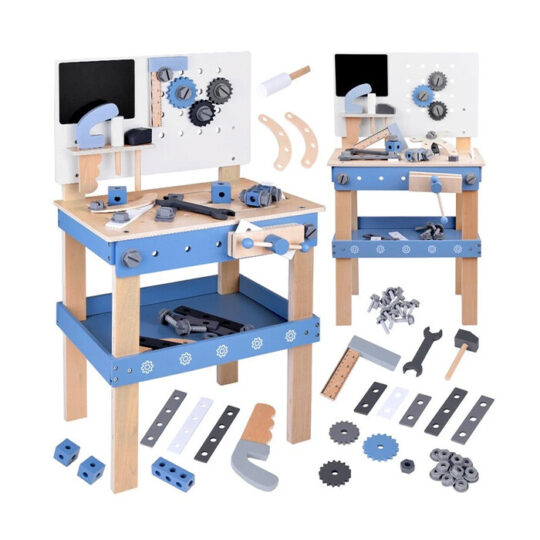 Velik lesen komplet orodij za delavnico za otroke ZA5486