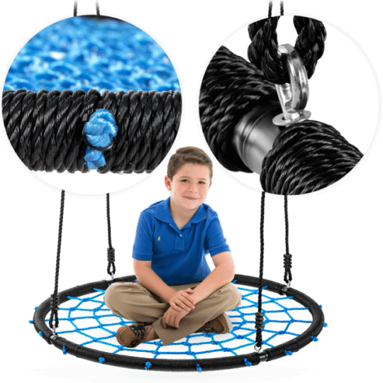 Viseča otroška gugalnica - Polo morsko modra