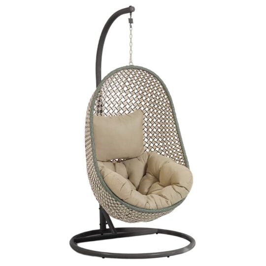 Viseči stol Cira Premium - sivo podnožje