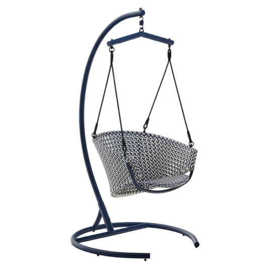 Viseči stol Saliga Premium - žametno moder