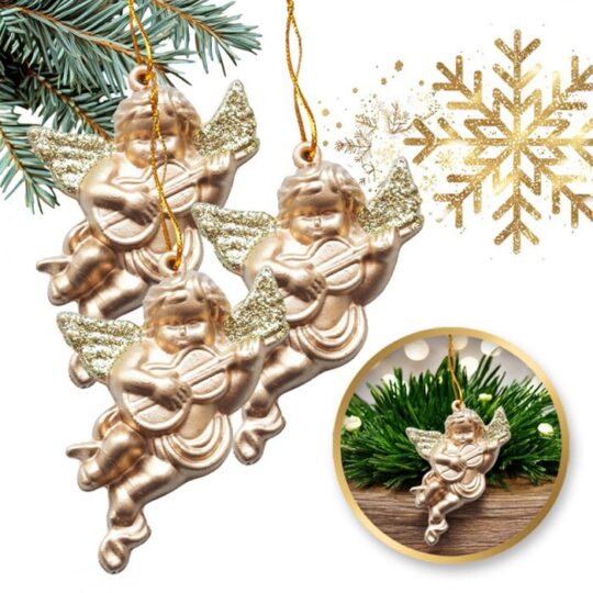 Viseči zlati angelčki - komplet 3 kosov