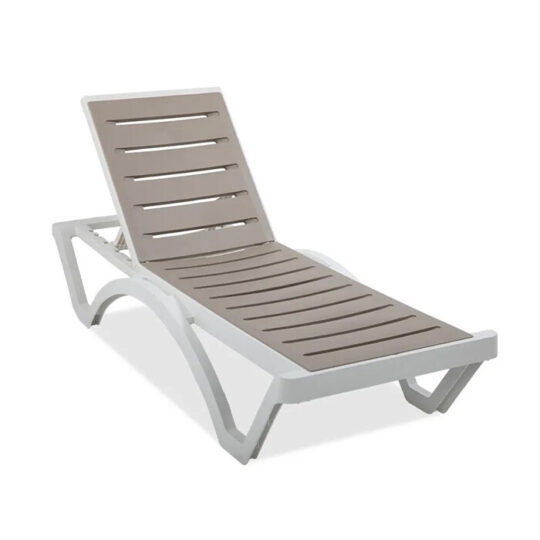 Vrtni ležalnik - Lombok bela taupe